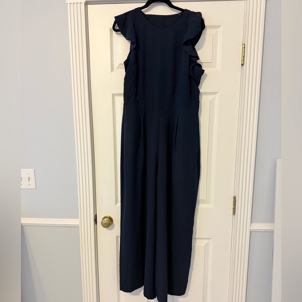 JCREW Navy Sleeveless Jumpsuit - Picture 4 of 4